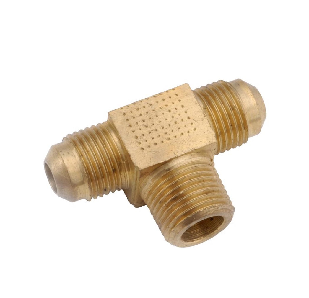 Anderson Metals 754045-0402AH Branch Flare Tee, Brass