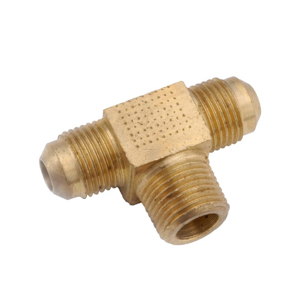 Anderson Metals 754045-0808AH Branch Flare Tee, Brass