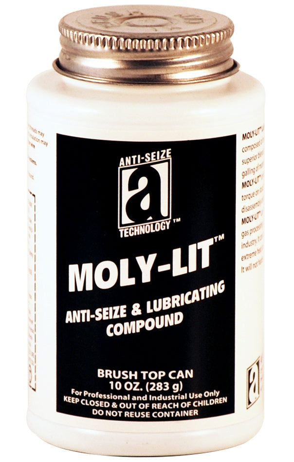 Anti-Seize Technology 12012 Moly-Lit Anti-Seize & Lubricating Compound, 10 Oz