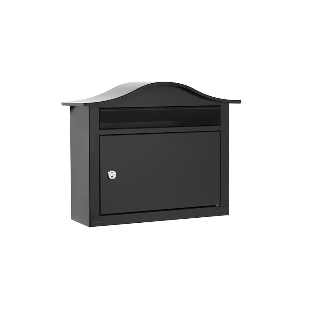 Architectural Mailboxes 2550B-10 Wall Mount Locking Mailbox, Galvanized Steel