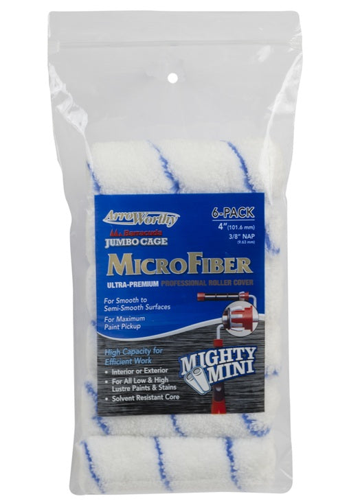 ArroWorthy 4-MFR3JCCK Barracuda Microfiber Paint Roller Cover, 4"