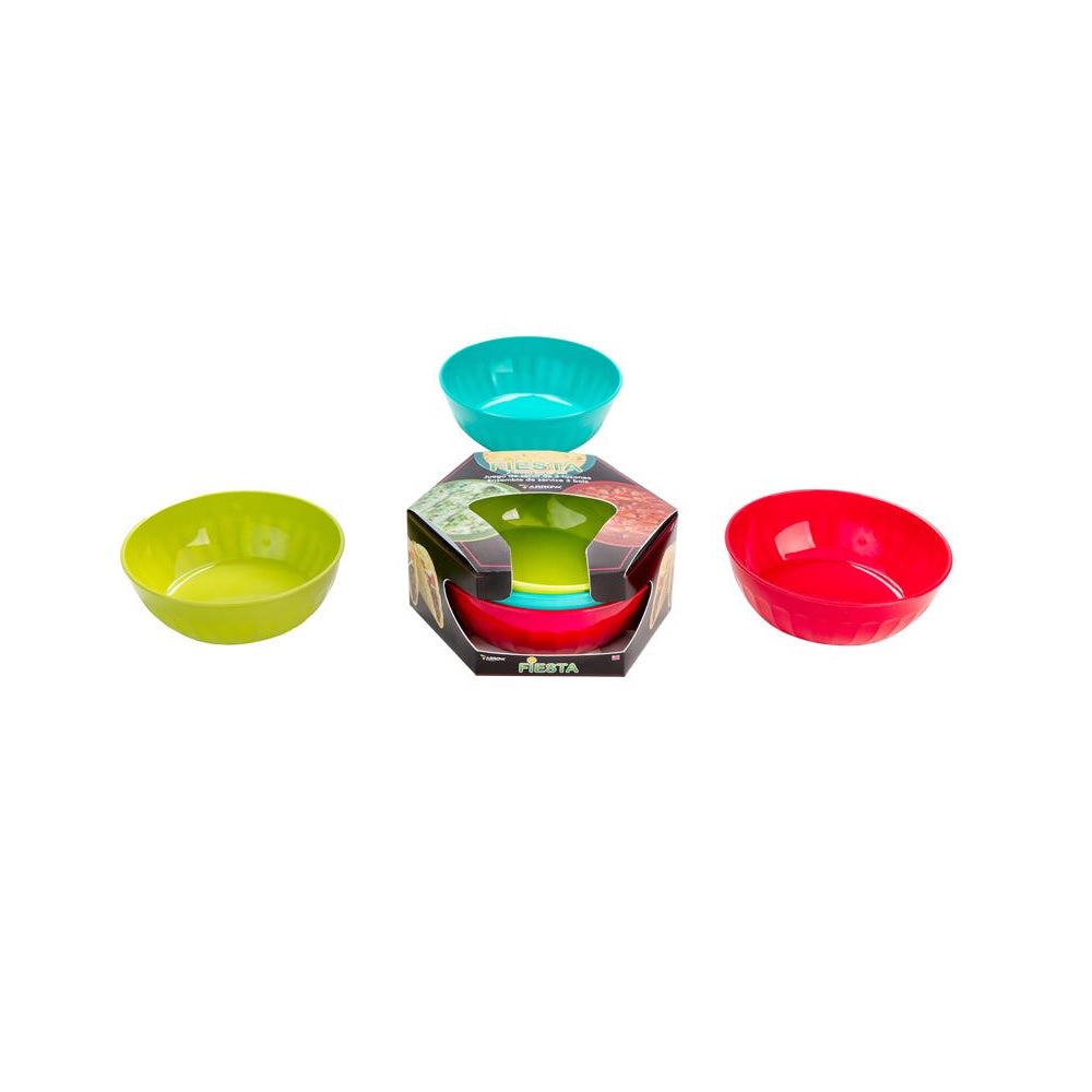 Arrow Home Products 19400 Serving Bowl Set, Assorted Colors, Plastic