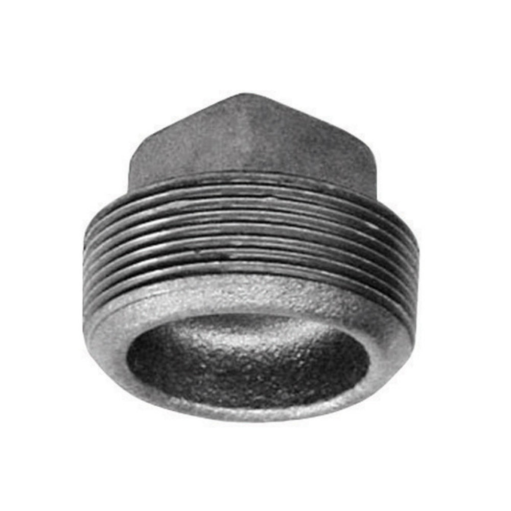 B & K 511-802HP Galvanized Malleable Iron Plug, 3/8" MPT