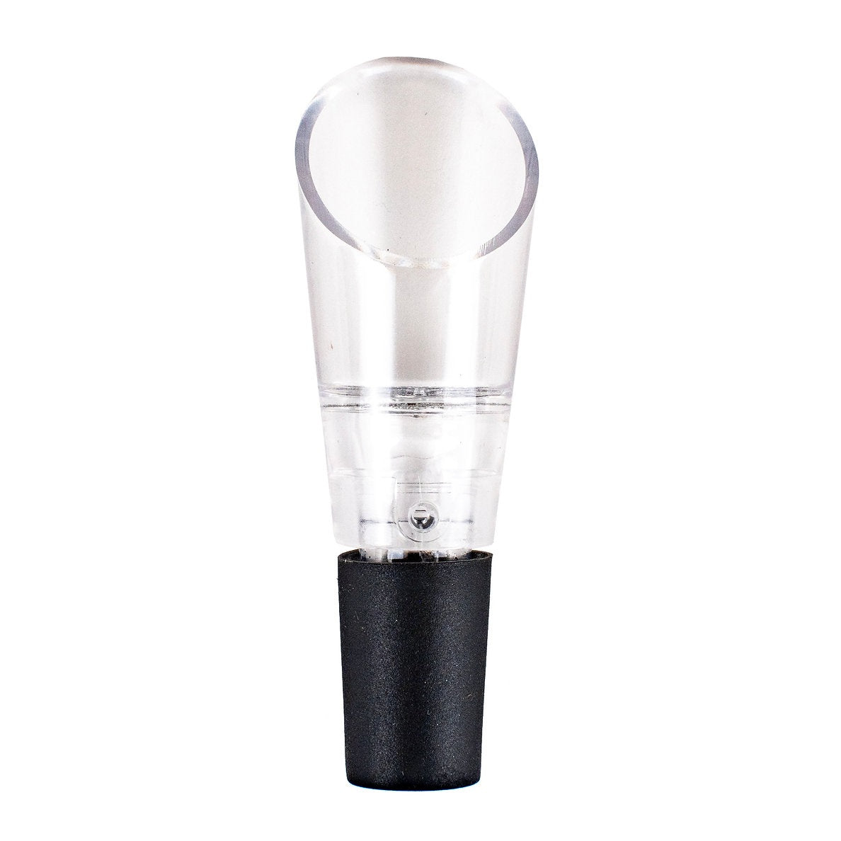 BarY3 BAR-0754 Aerating Wine Pourer, Black/Clear