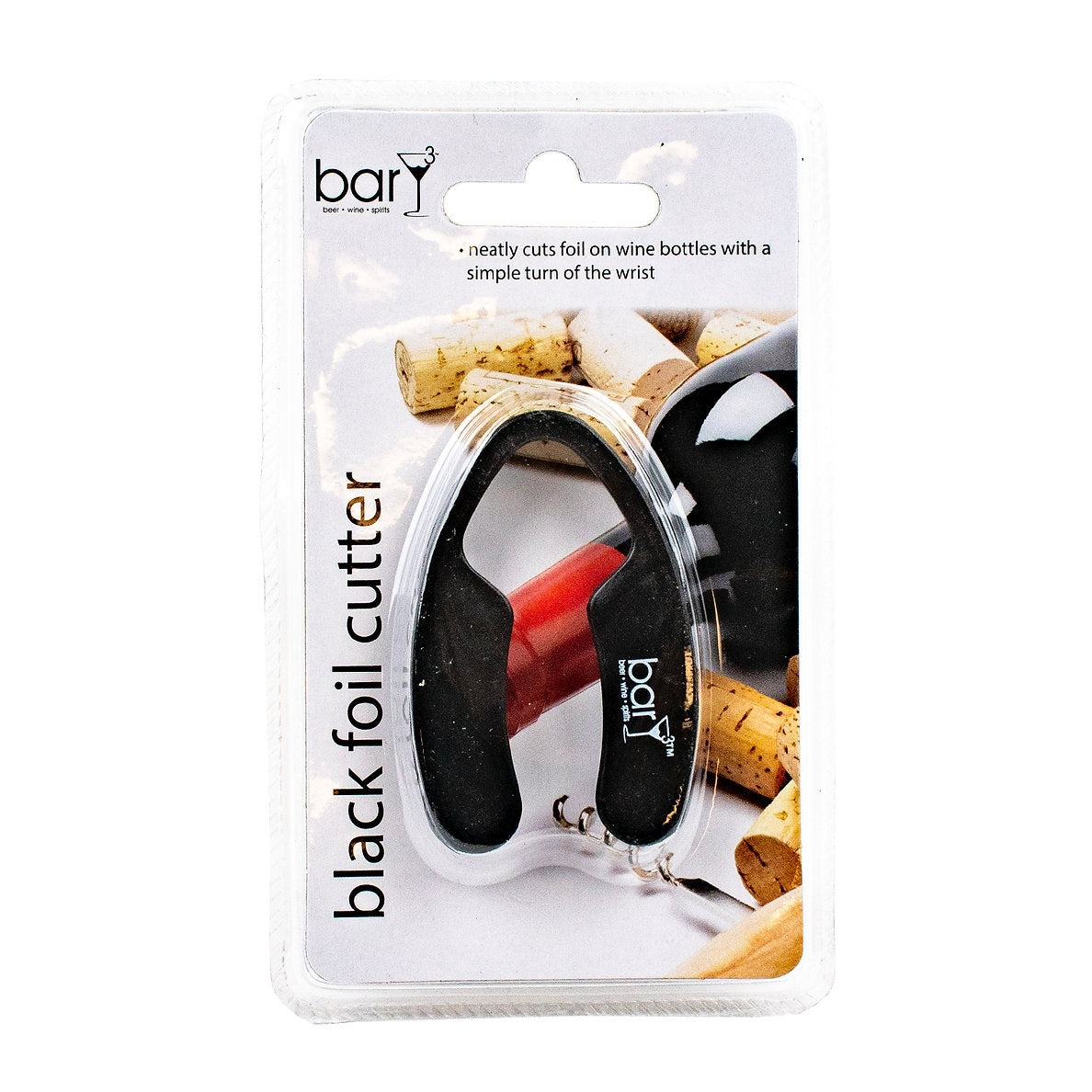 BarY3 BAR-0748 Foil Cutter, Black