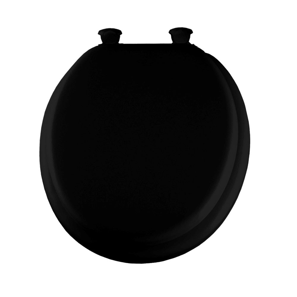 Bemis 15EC 047 Round Soft Toilet Seat, Black