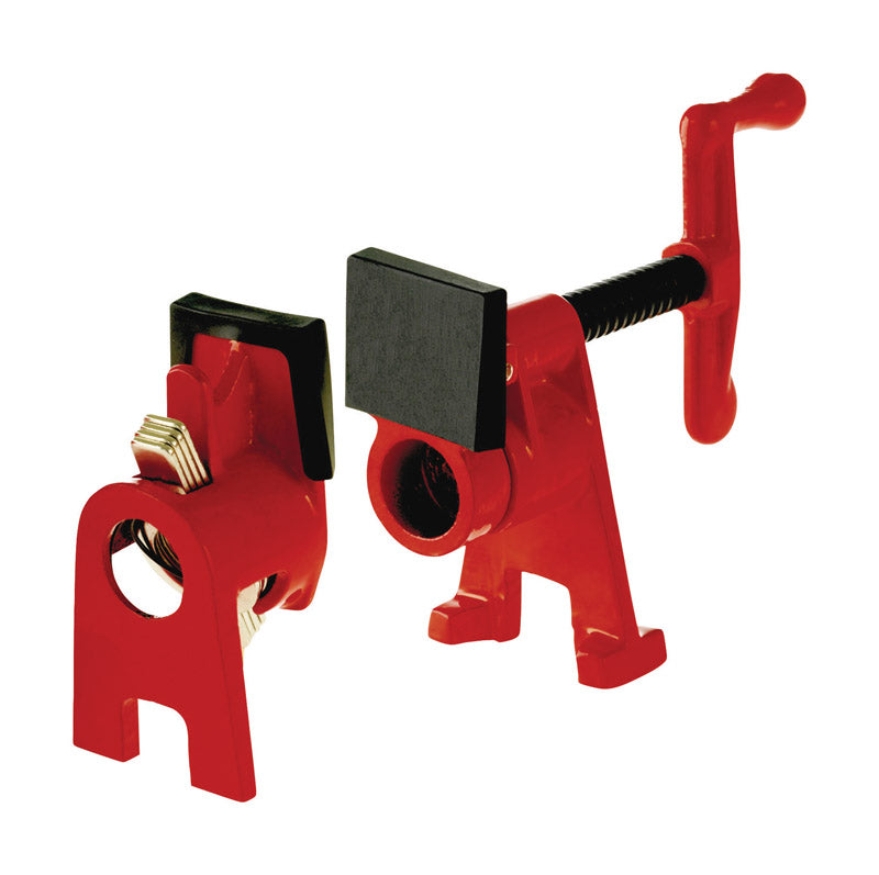 Bessey BPC-H34 BPC Pipe Clamp Fixture Set, Iron, Red