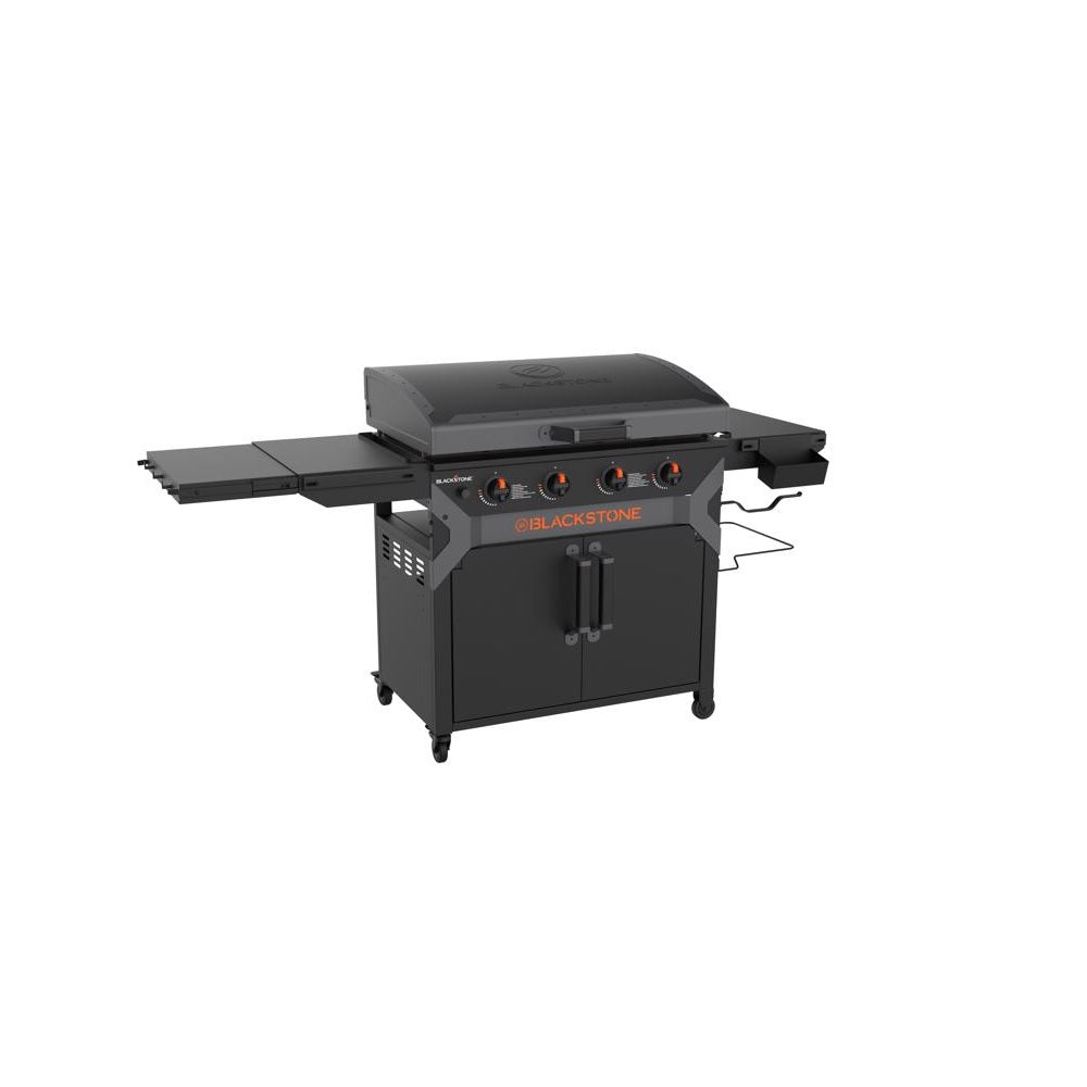 Blackstone 2309 4 Burner Outdoor Griddle with Hood, Black