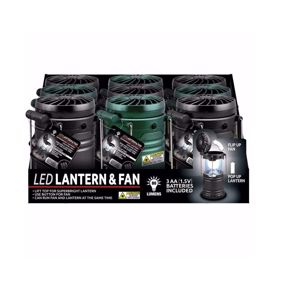 Blazing LEDz 702062 LED Lantern & Fan, Plastic