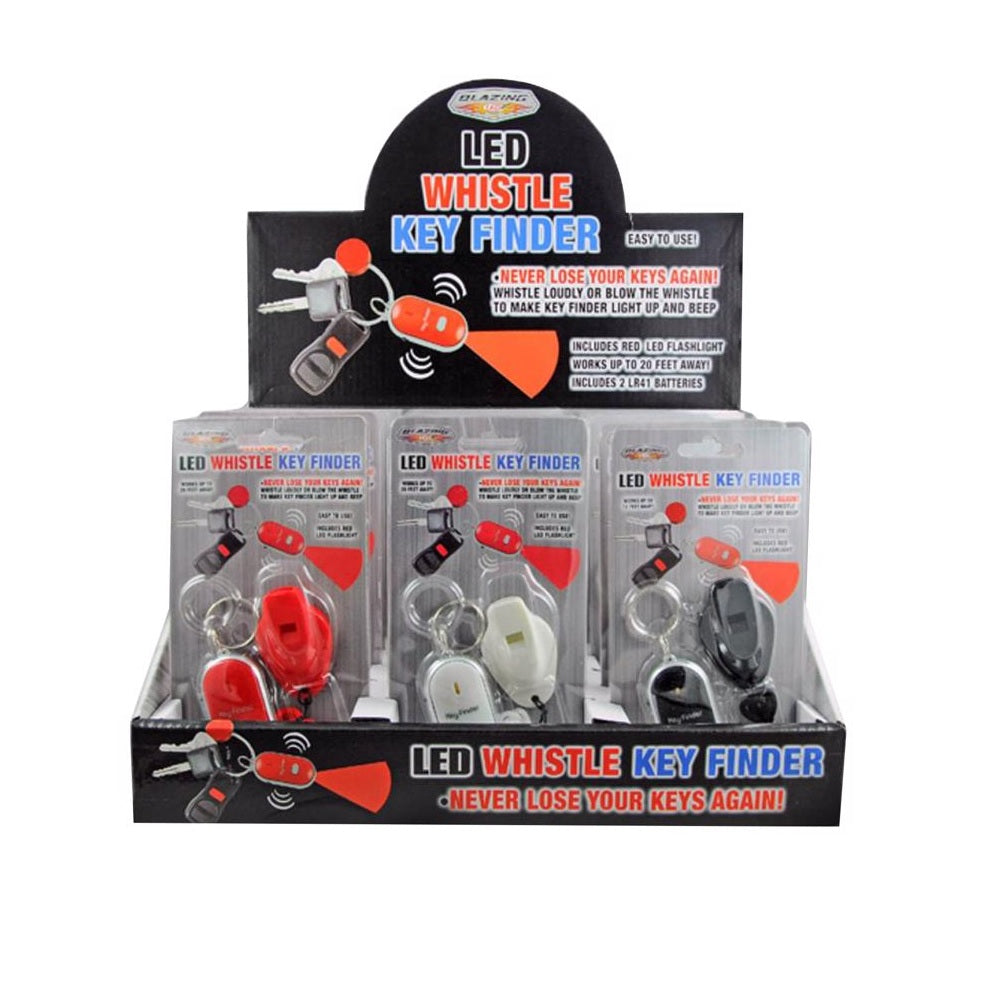 Blazing LEDz 702286 LED Whistle Key Finder, Assorted Colors