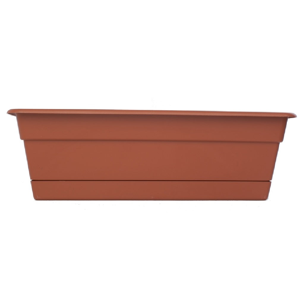 Bloem DCBT30-46 Window Box, Plastic, Terracotta, 30" W