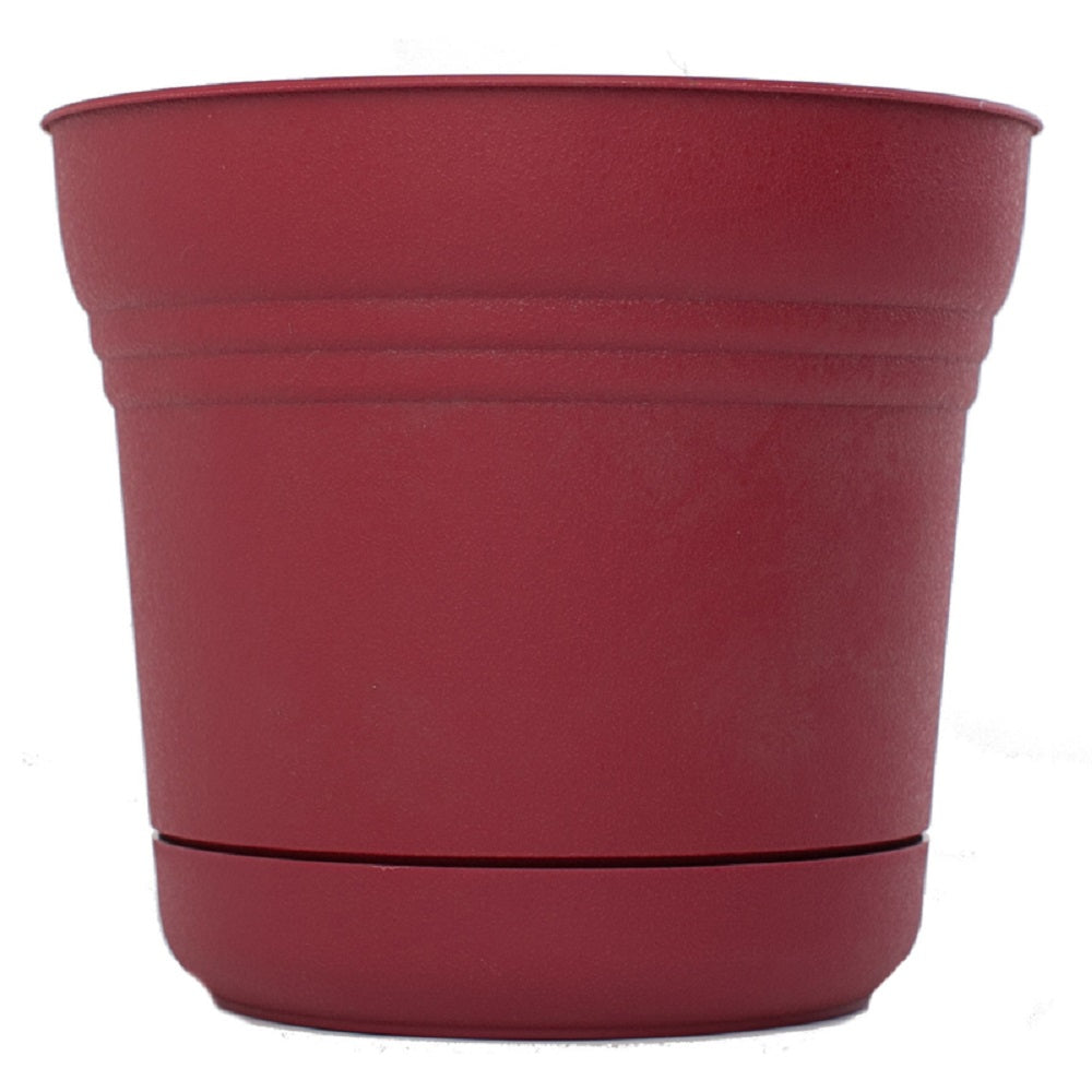 Bloem SP1413 Saturn Planter, Plastic, Burnt Red, 14 Inch