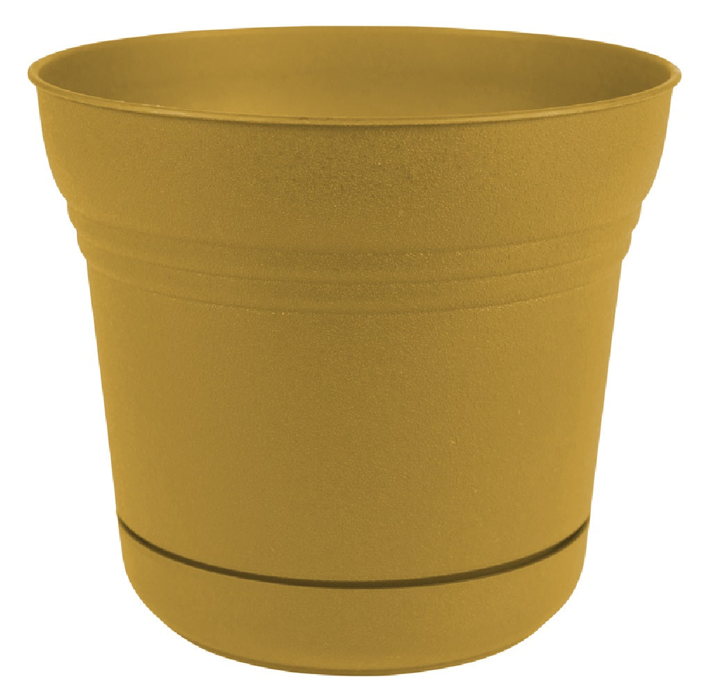 Bloem SP0723 Saturn Planter, Polyresin, Yellow, 7 Inch