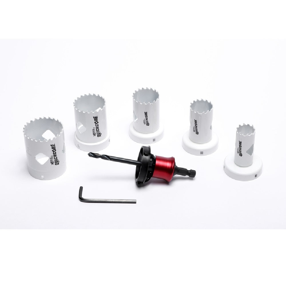 Blu-Mol E0100233 QuickCore Hole Saw Set, Bi-Metal