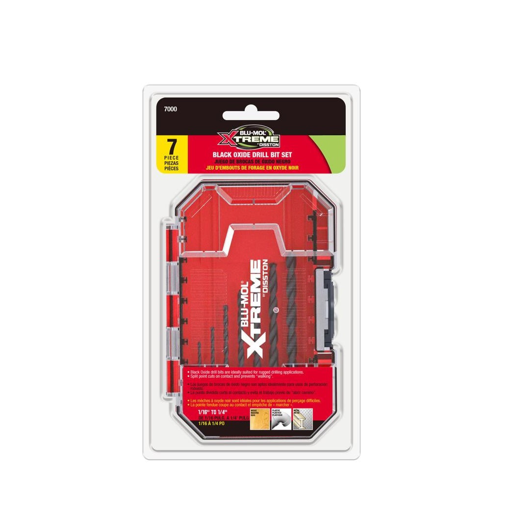 Blu-Mol Xtreme E0217000 Drill Bit Set, Black Oxide