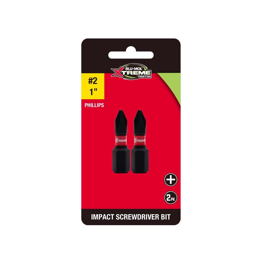 Blu-Mol Xtreme E0217062 Phillips Impact Insert Bit Set, Black