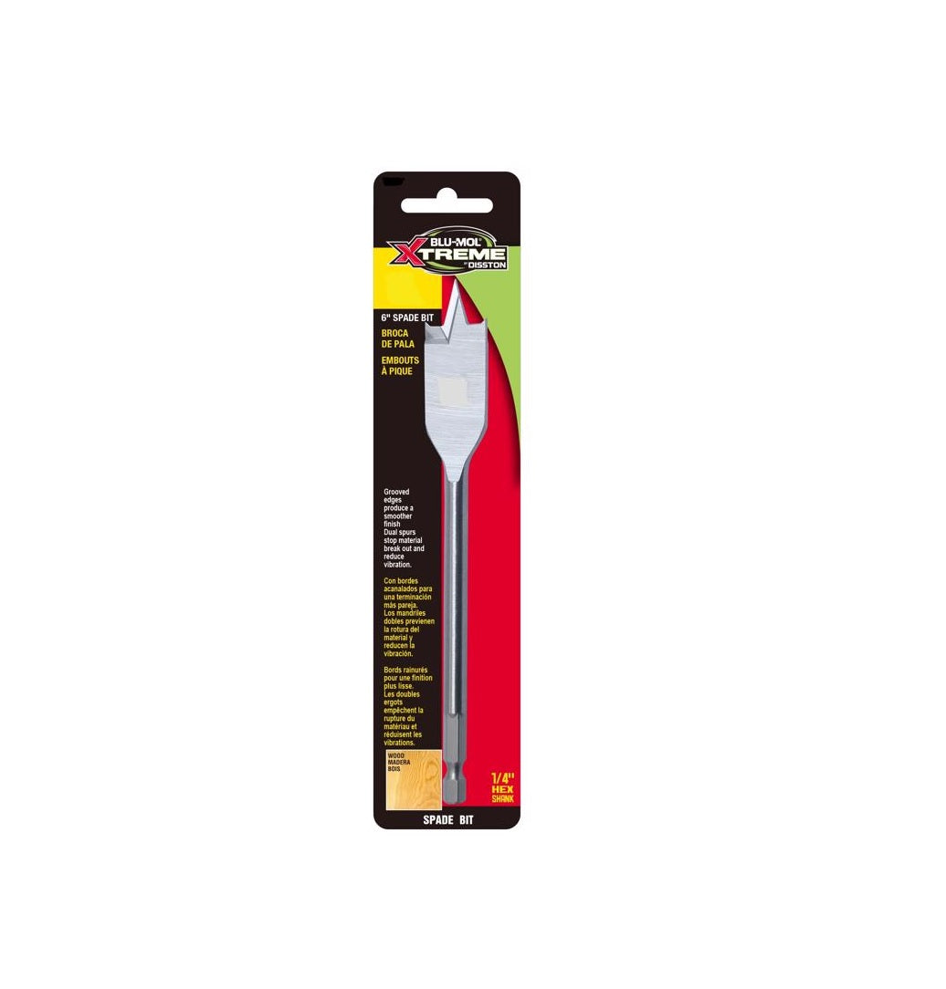 Blu-Mol Xtreme E0217019 Spade Bit, Carbon Steel