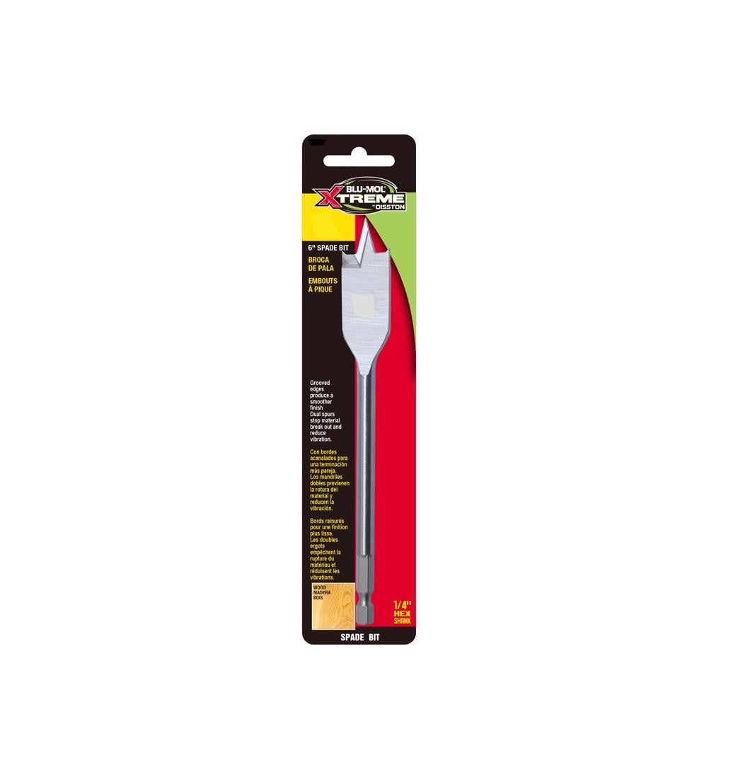 Blu-Mol Xtreme E0217021 Spade Bit, Carbon Steel