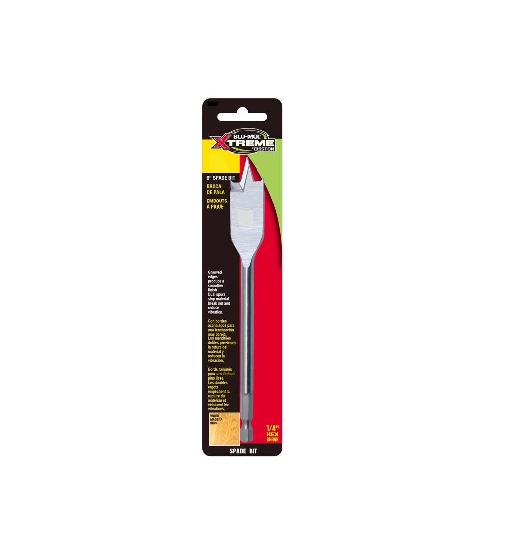 Blu-Mol Xtreme E0217026 Spade Bit, Carbon Steel