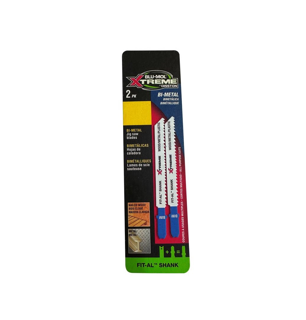 Blu-Mol Xtreme E0217098 Universal Jig Saw Blade, Bi-Metal