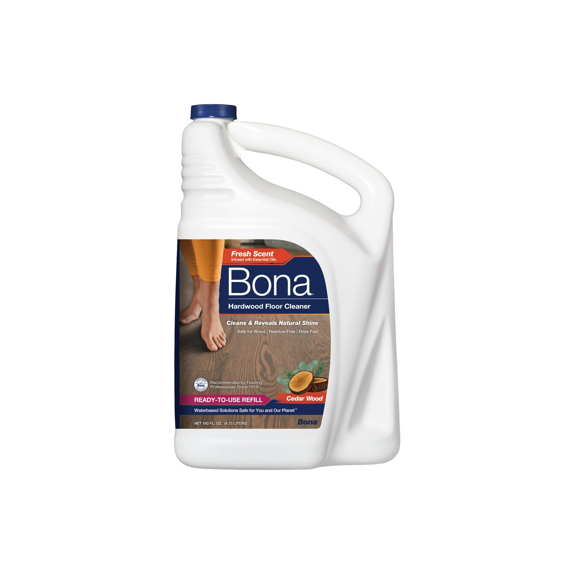 Bona WM700056013 Floor Cleaner Refill, Cedar Wood, 160 Oz