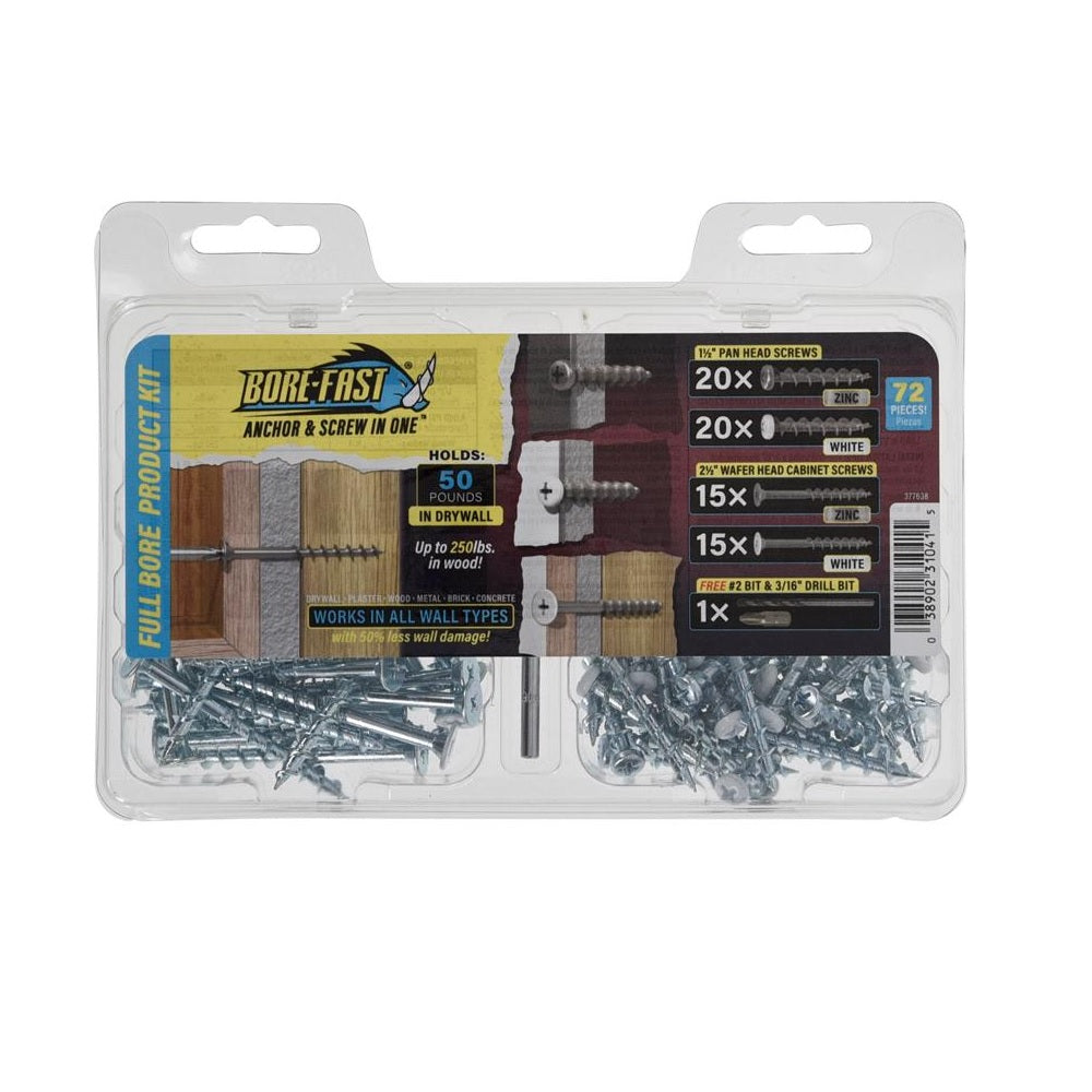 Borefast 377638 Full Bore Product Kit, Steel