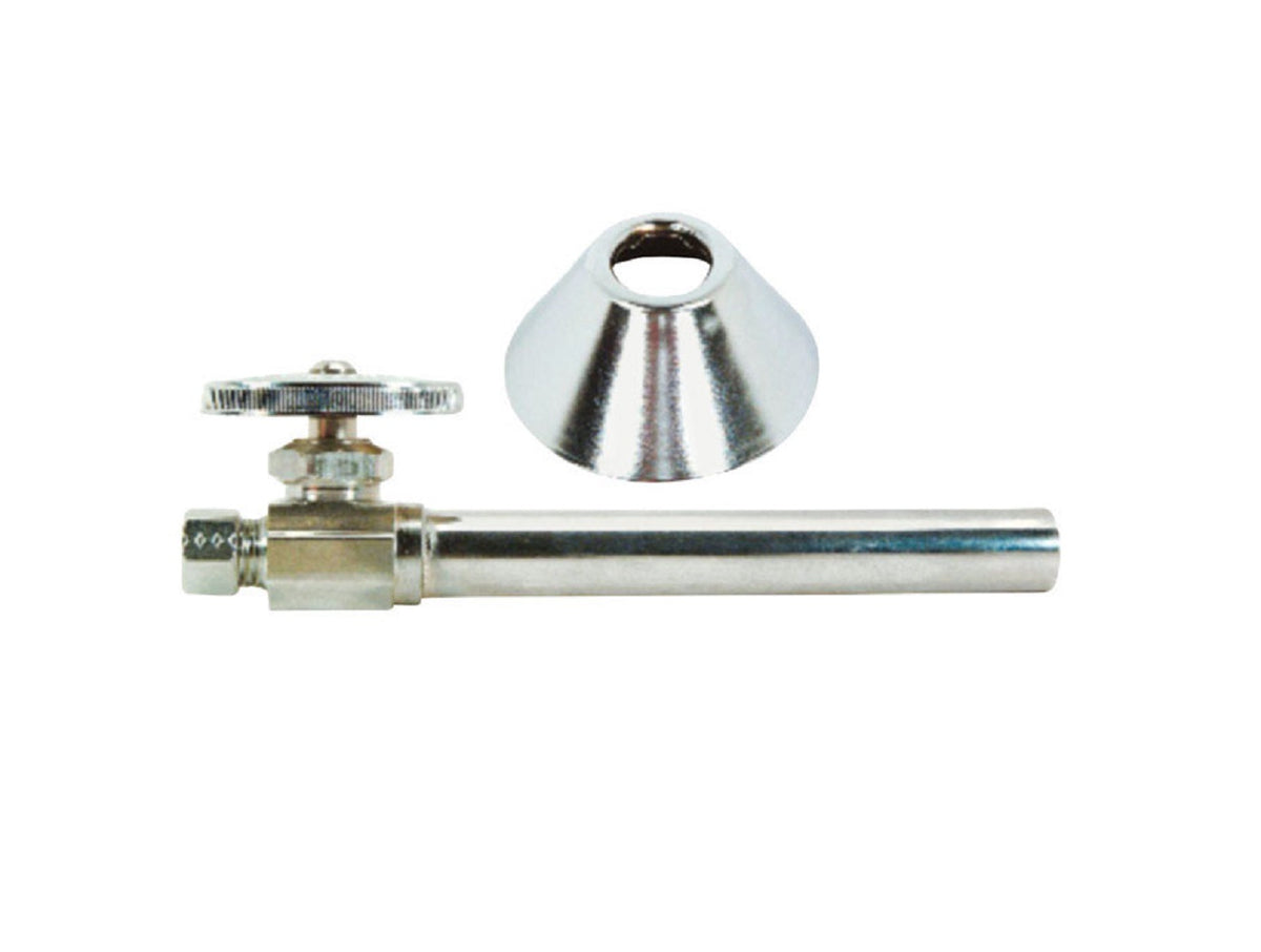BrassCraft CS41BX CD Extension Tube with Bell Escutcheon, Chrome