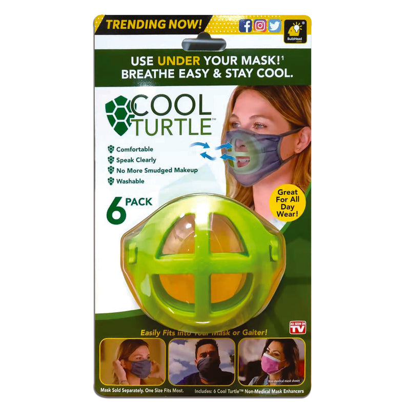 Bulbhead 15314-12 Cool Turtle Mask Enhancer, Pack of 6