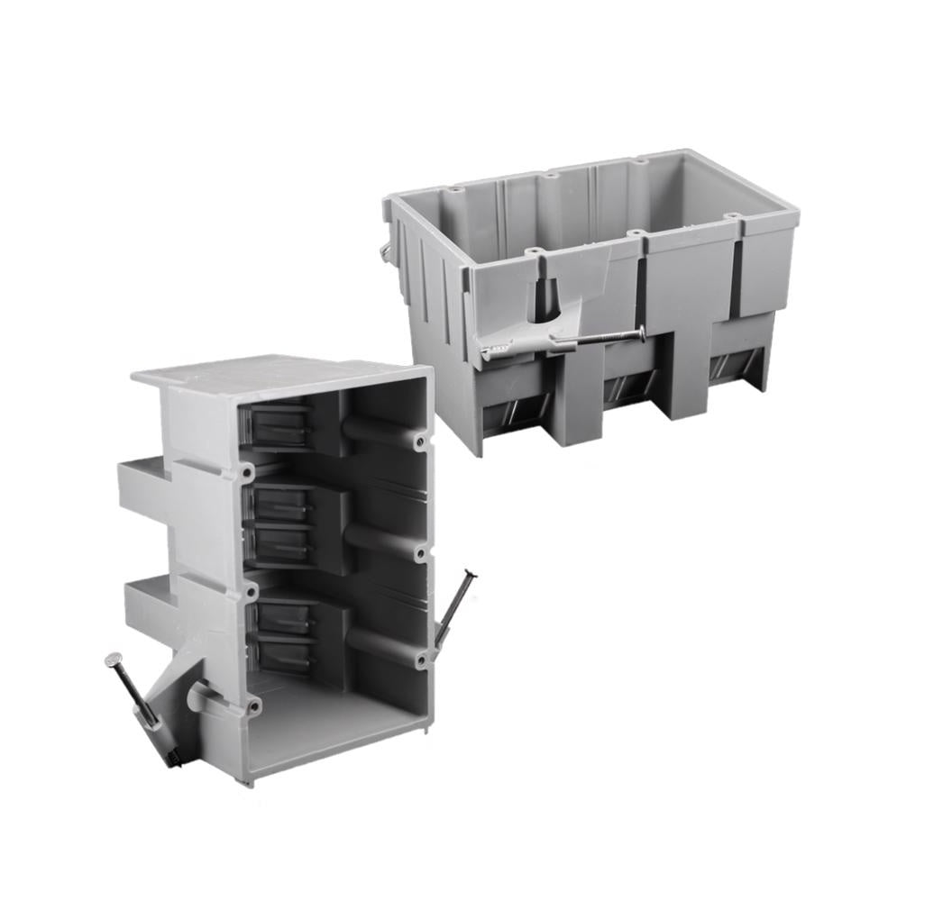 Cantex EZ53TN-HW EZ Box New Work Outlet Box, PVC