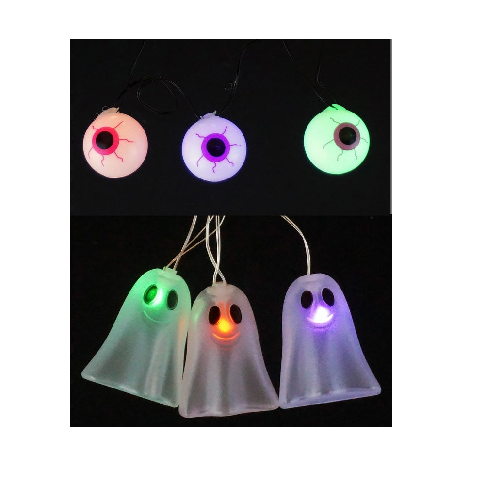 Celebrations 120F7S11 Halloween Ghost & Eyeball Lights