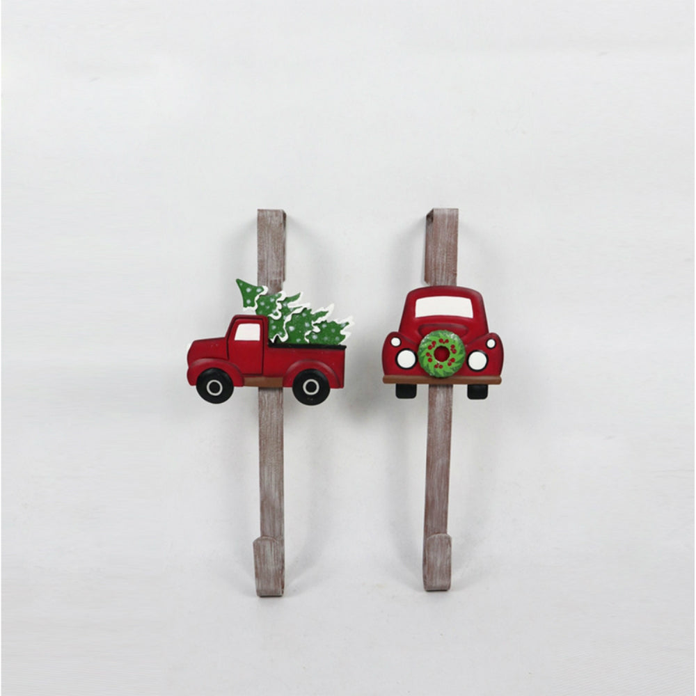 Celebrations JK38712 ruck With Tree Wreath Hanger Christmas Decoration, Red
