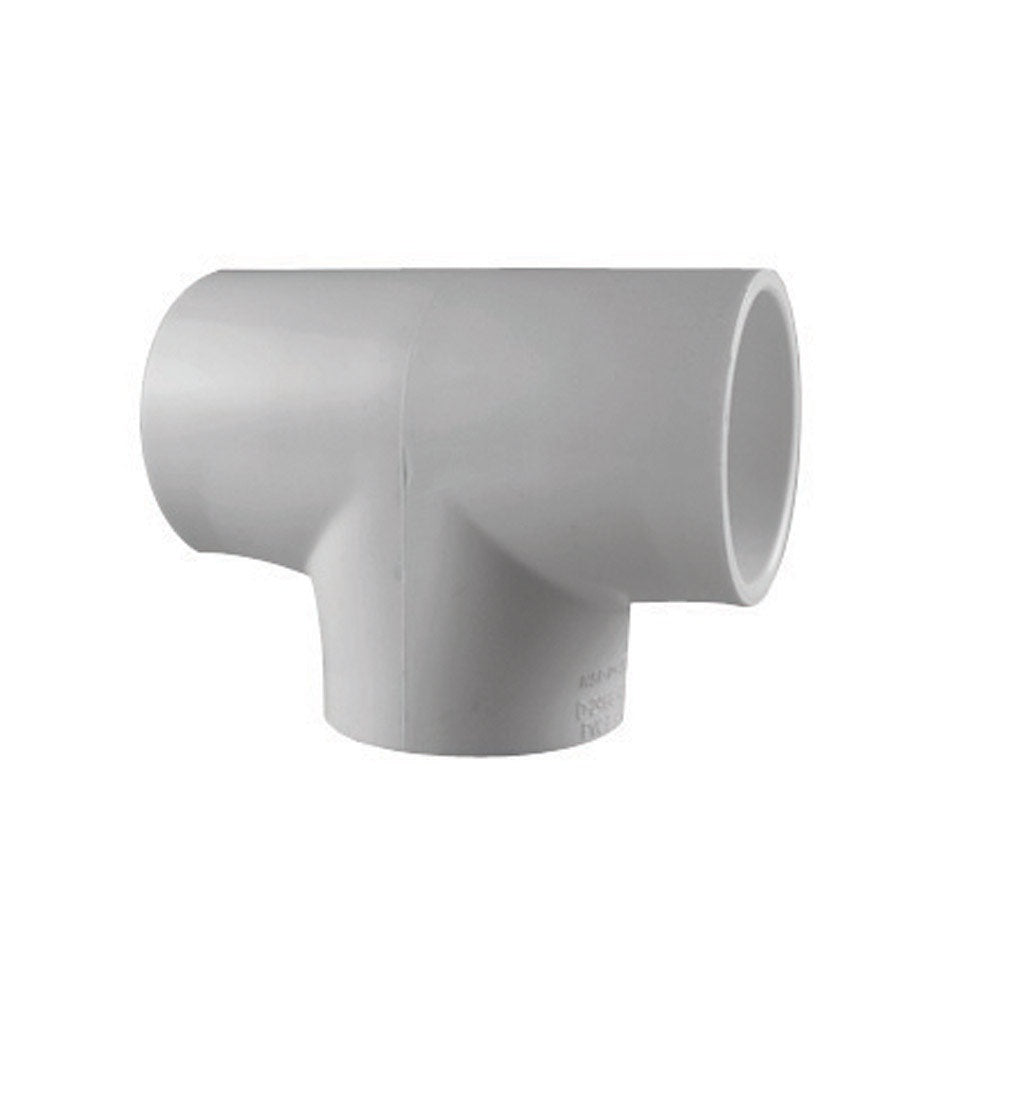 Charlotte Pipe & Found PVC 02400 1600 Schedule 40 Tee, PVC, 2 inch