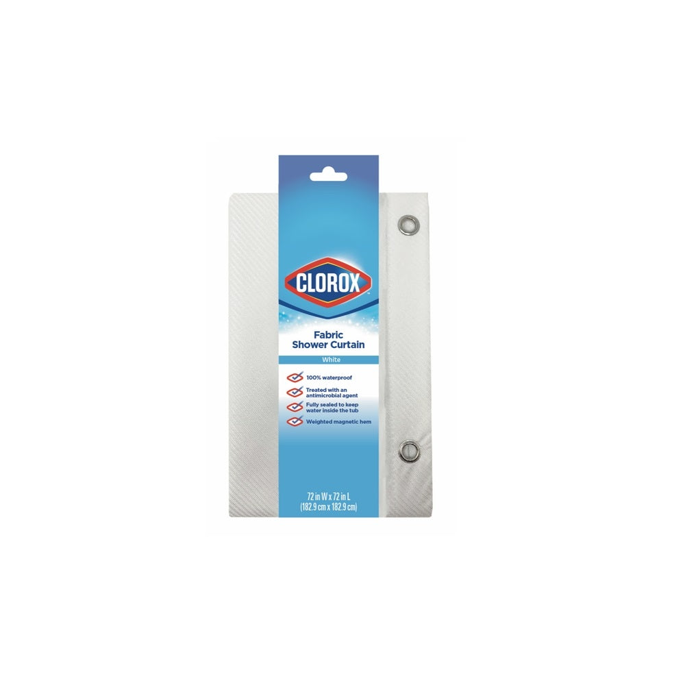 Clorox 040C0-6800-100 Shower Curtain Liner, Fabric