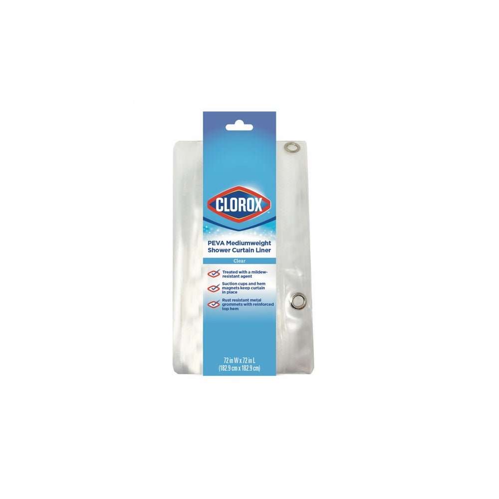 Clorox 040O0-6111-960 Shower Curtain Liner, PEVA