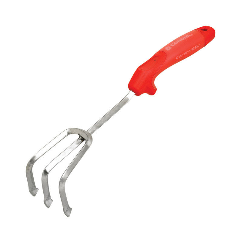 Corona CT 3334 ComfortGEL Handle Cultivator, Polymer, Red, 7"