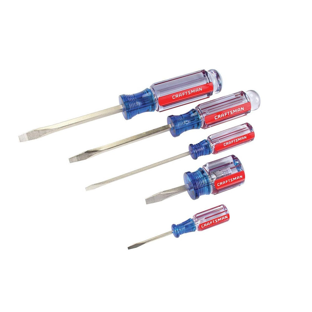 Craftsman CMHT65032 Slotted Screwdriver Set, Satin Nickel