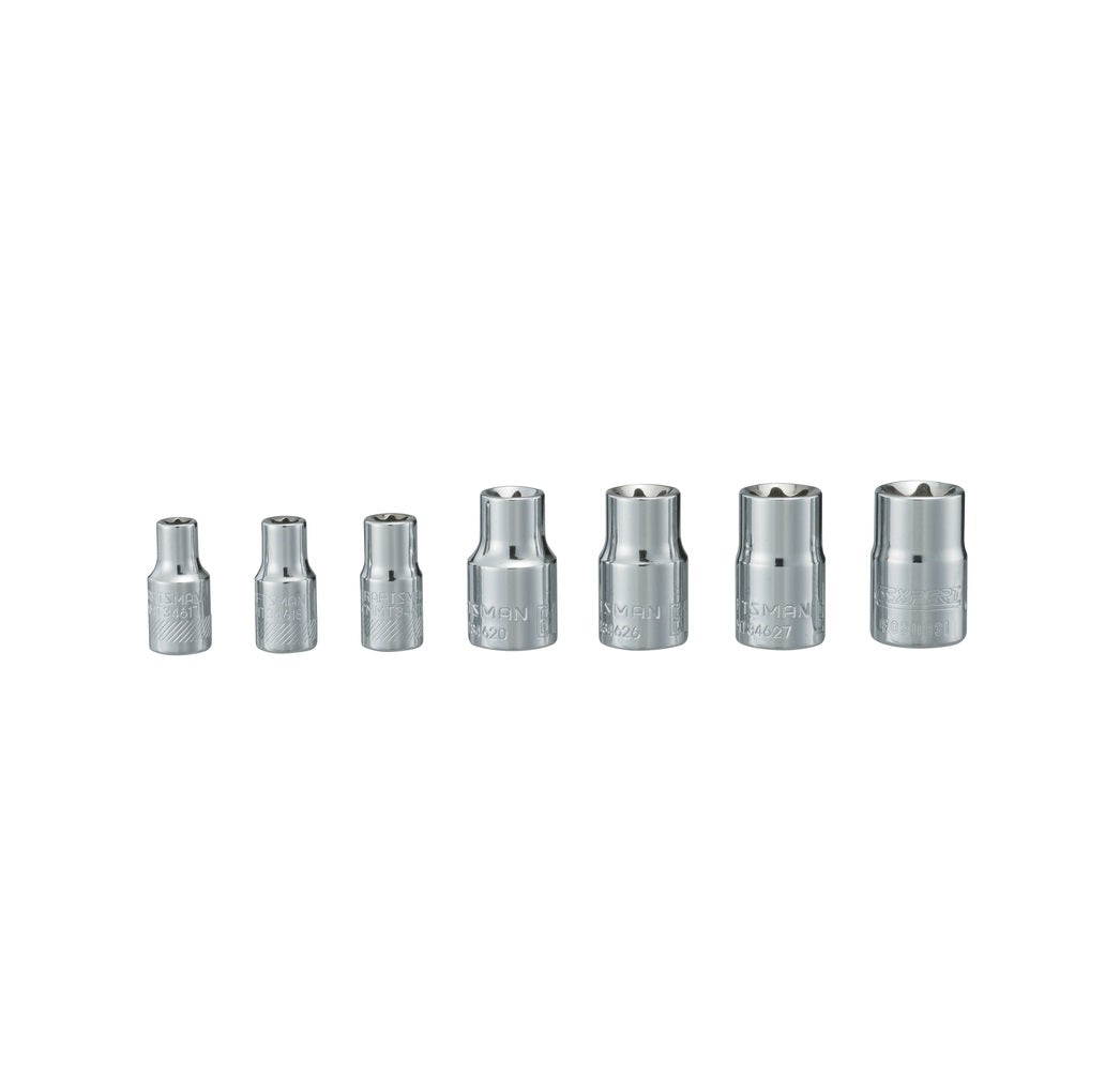 Craftsman CMMT34570 Metric 6 Point External Torx Socket Set, 7 Piece