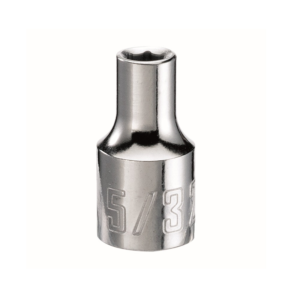 Craftsman CMMT43481 SAE 6 Point Standard Shallow Socket, 5/32 Inch x 1/4 Inch