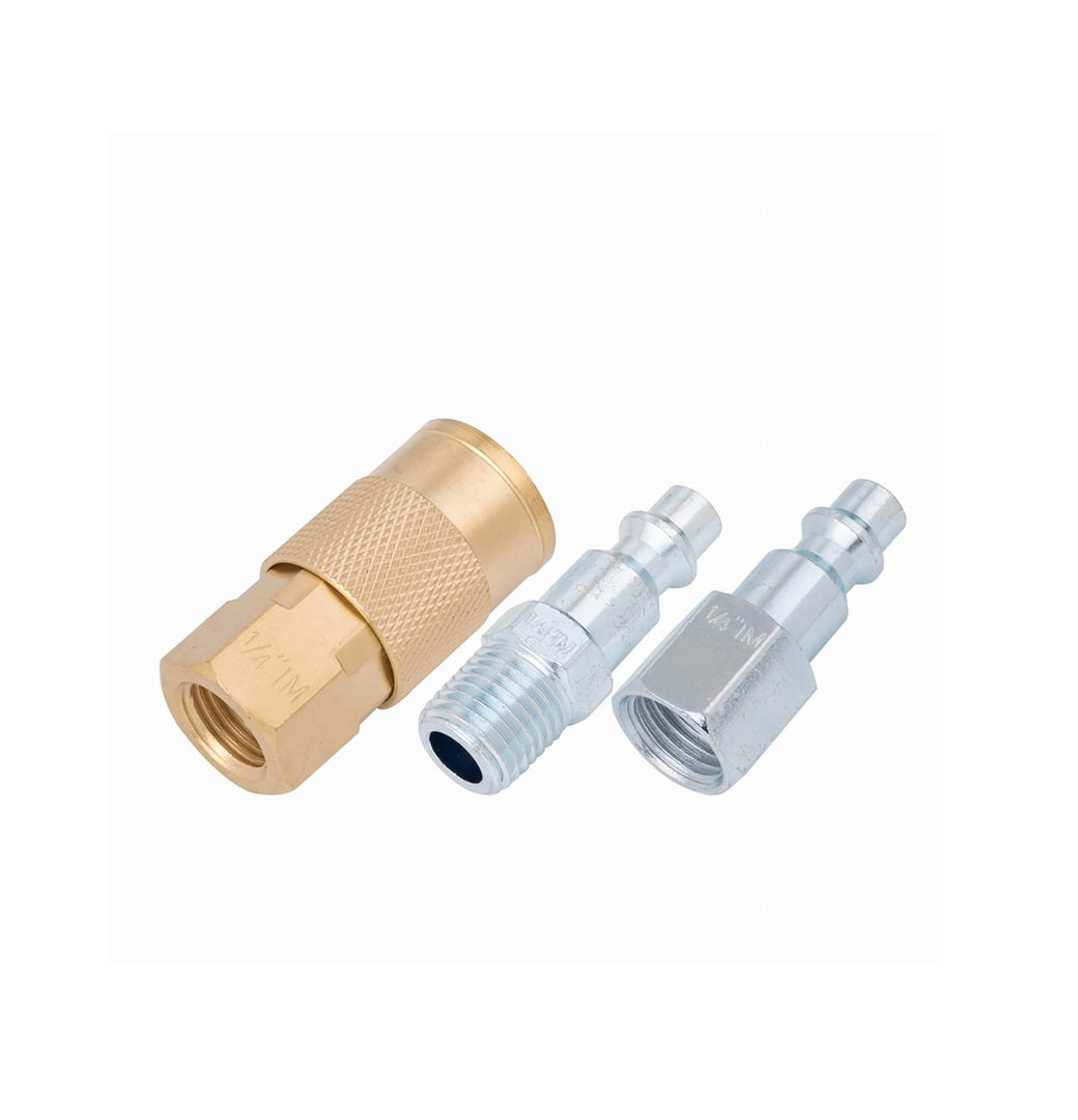 Craftsman CMXZTSG1014NB Air Coupler and Plug Set, 1/4 in, 3 Piece