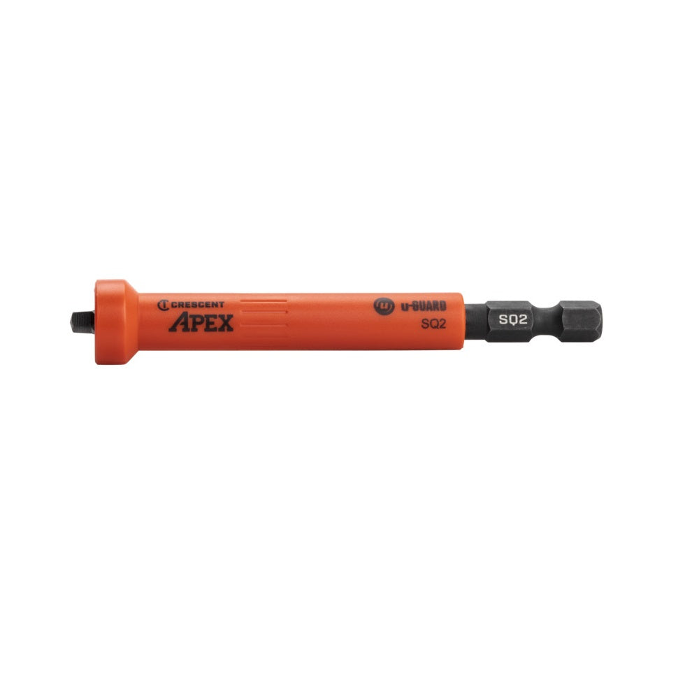 Crescent CAUMB3BSQ2 Square U-Guard Covered Impact Power Bit With Ring Magnet