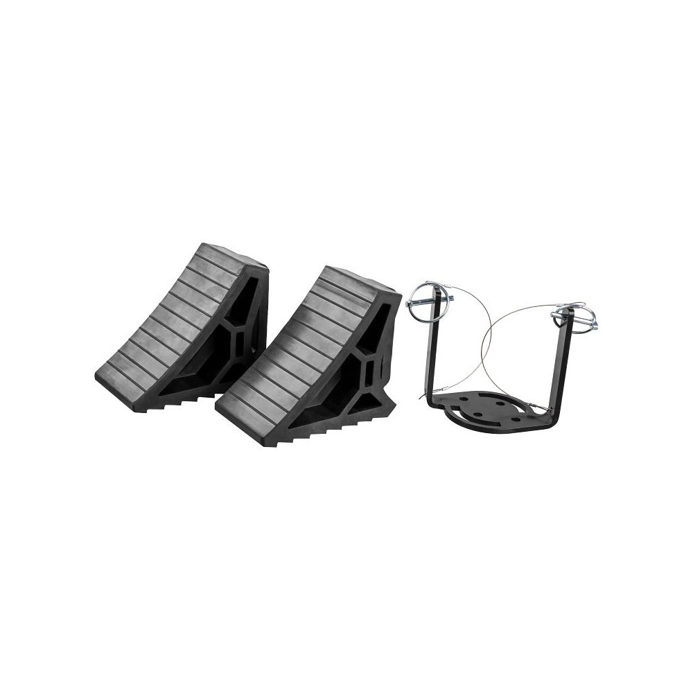 Curt 22802 Wheel Chock, Rubber/Steel