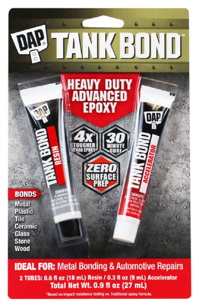 Dap 7079800176 Tank Bond Heavy-Duty Advanced Epoxy, Gray