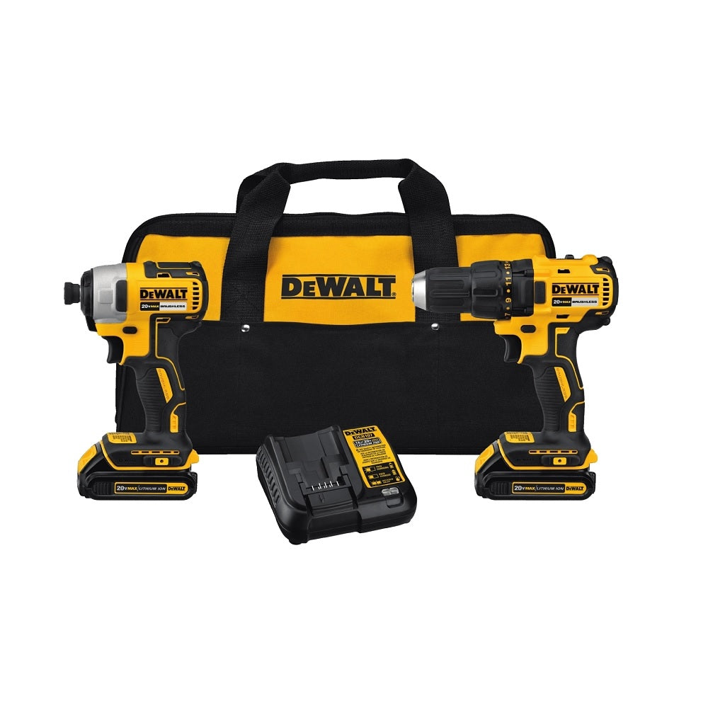 DeWalt DCK277C2 Compact Drill/Driver and Impact Driver Combo Kit, 20 Volt