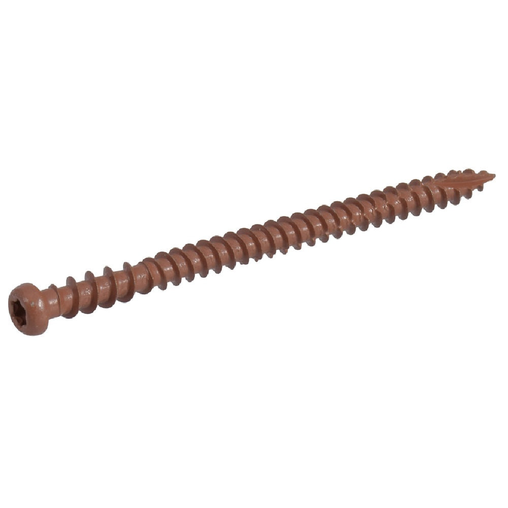 Deck Plus 48460 Star Flat Head Composite Deck Screws, Red