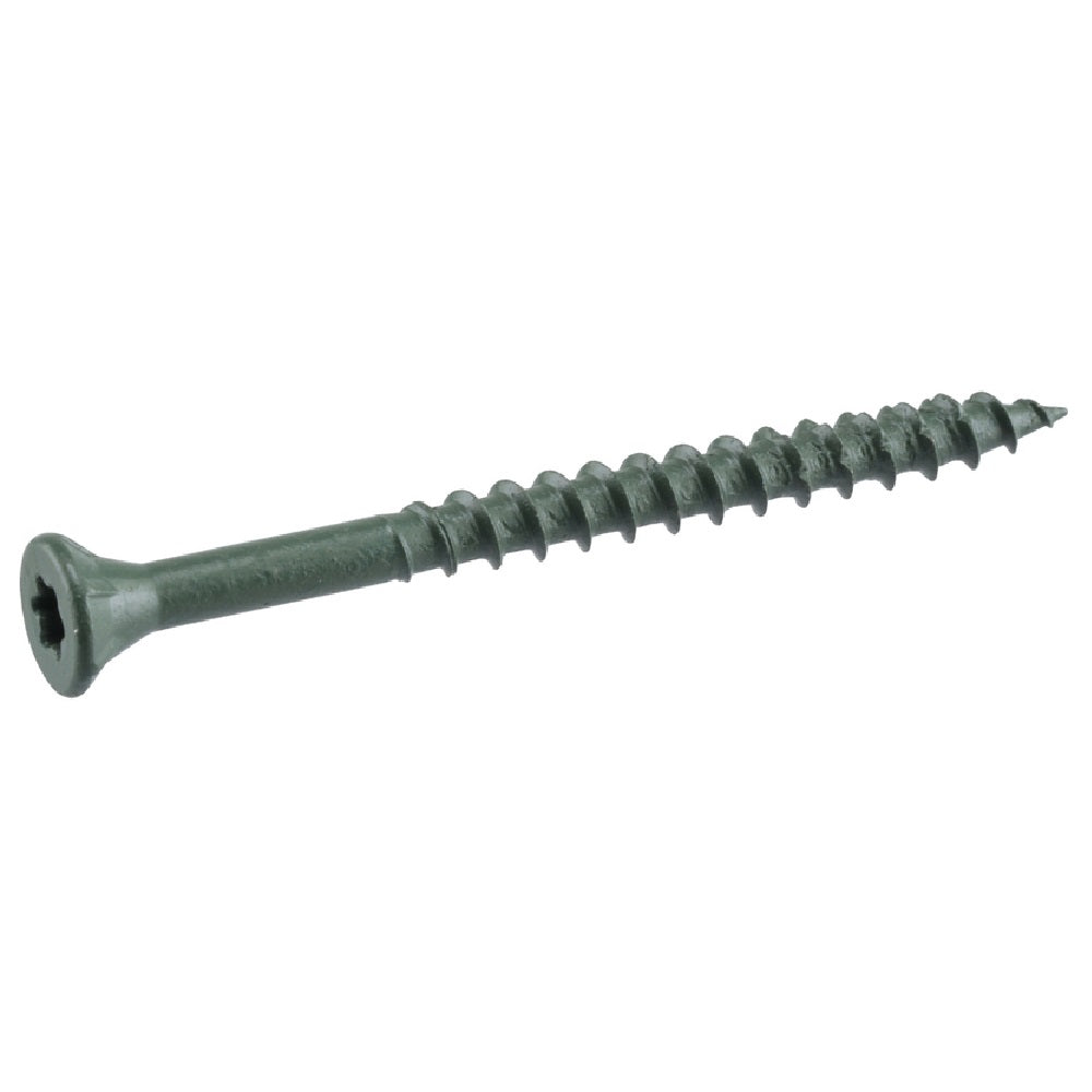 Deck Plus 48399 Star Flat Head Exterior Deck Screws, Green