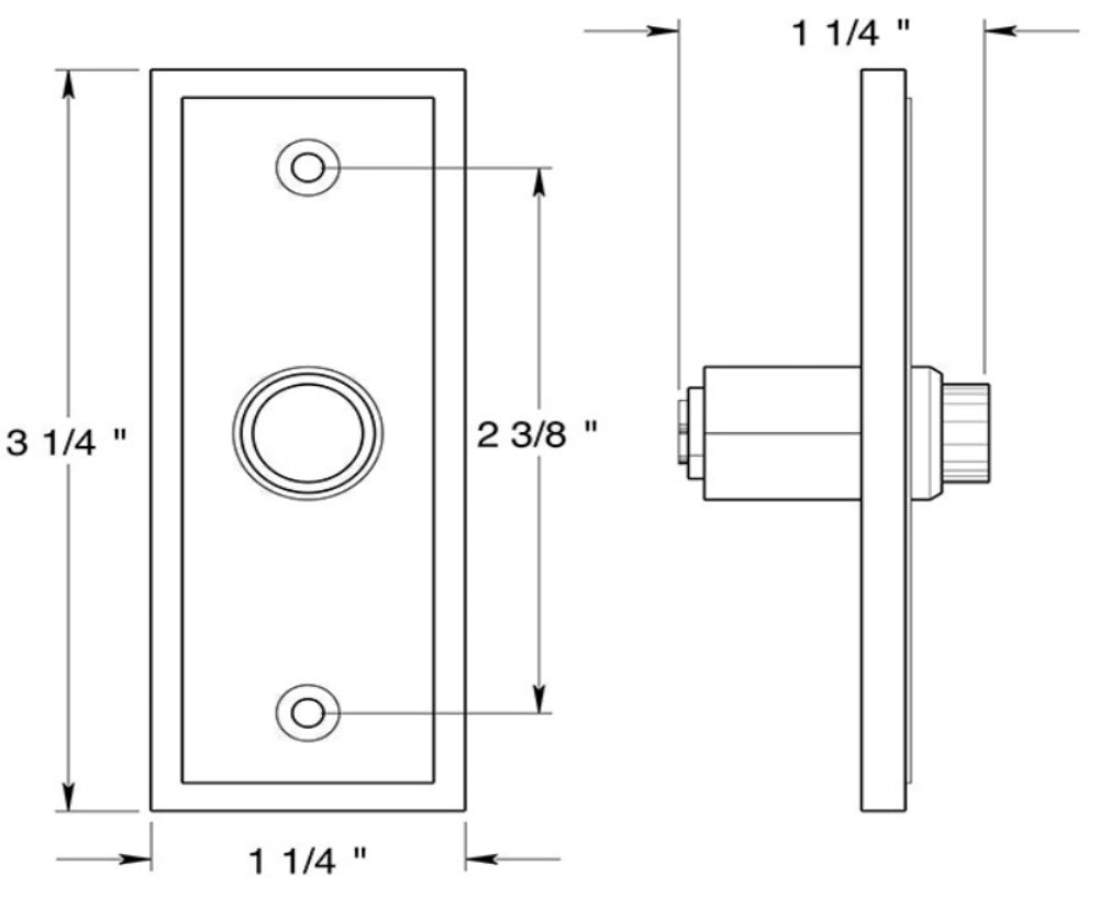 buy doorbell buttons at cheap rate in bulk. wholesale & retail electrical parts & supplies store. home décor ideas, maintenance, repair replacement parts