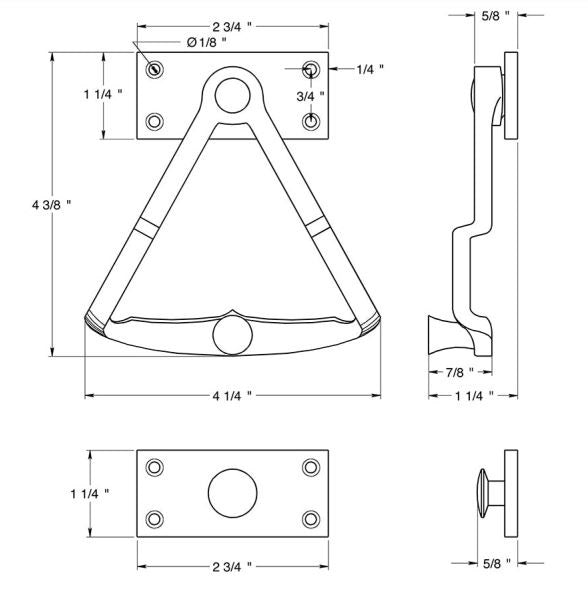 Deltana DDQ56U15 Dutch Door Quadrant, Satin Nickel