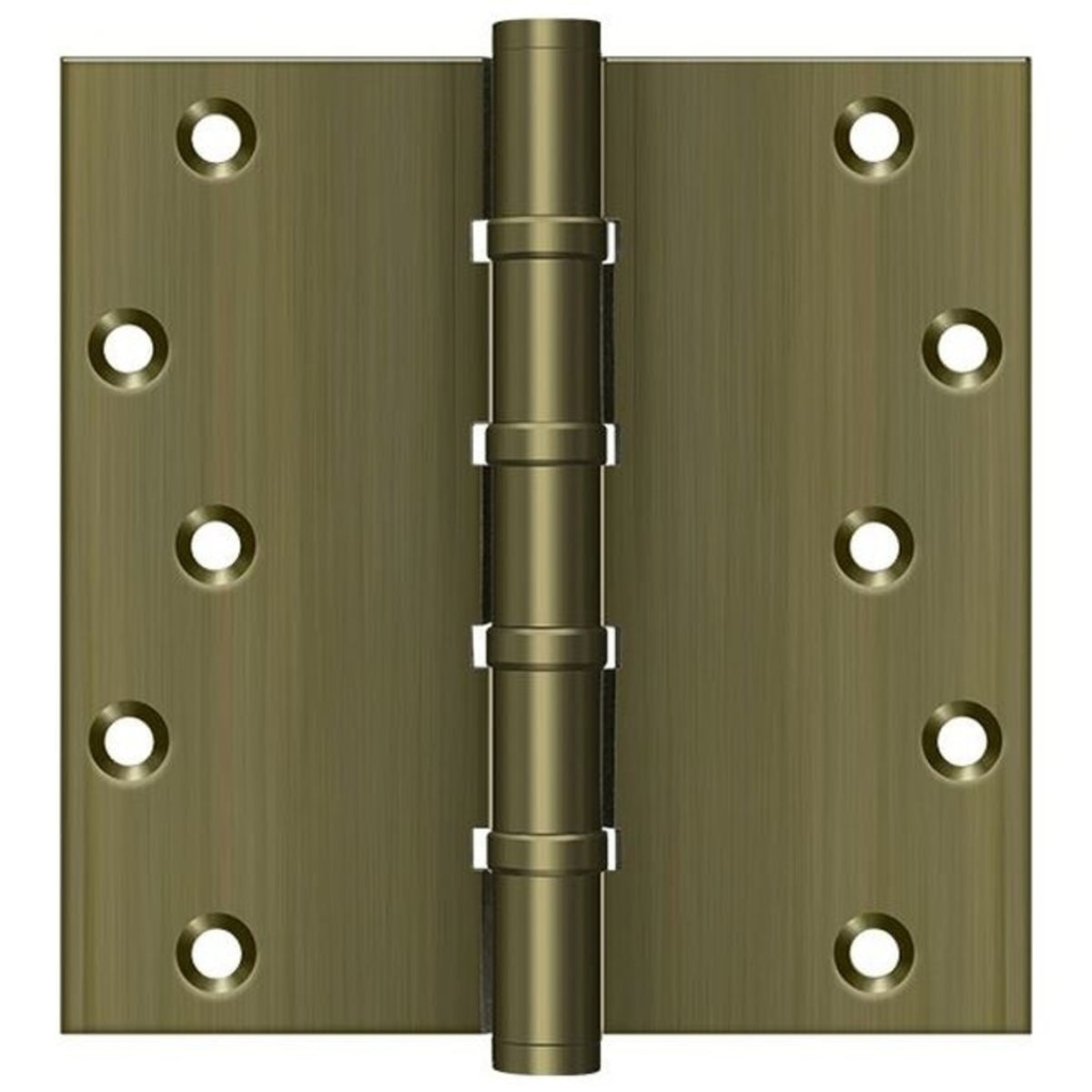 Deltana DSB66BB5 Square Ball Bearing Hinge, Antique Brass