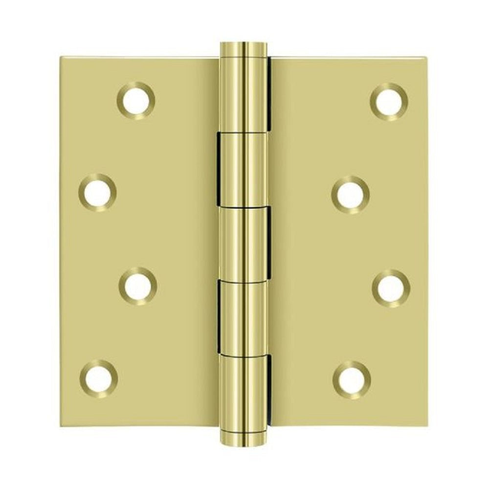 Deltana DSB43-RZ Square Hinge Residential / Zig-Zag, Bright Brass