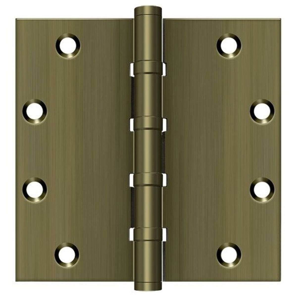 Deltana DSB55B5 Square Ball Bearing Hinge, Antique Brass